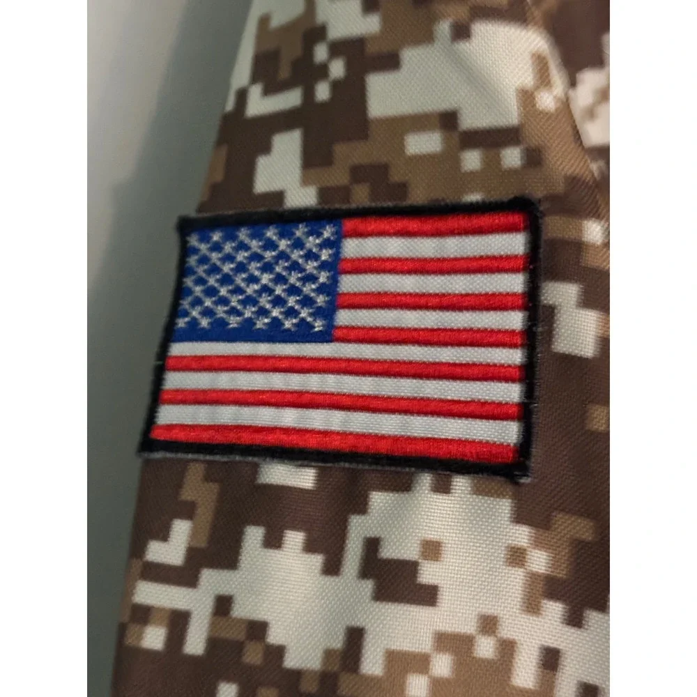 Authentic Kids Sz M 7/8 Costume United States Military Coverall Digital Camo